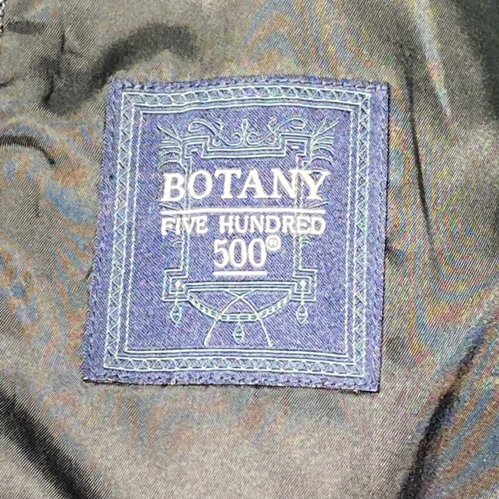 Vintage 90's Botany 500‎ Blazer Men 44 Long Gray 100% Wool 3 Button Sport EUC